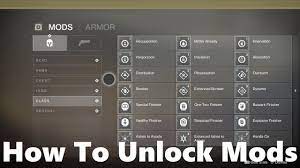 Where do you get armor mods destiny 2? How To Unlock Mods In Destiny 2 How To Find Out What Mods You Have And Which Ones You Still Need Youtube