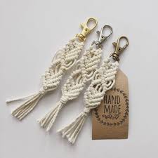 Mini Macrame Keychain Boho Keychain Boho Keychain Keychain Car Keychain Ideas
