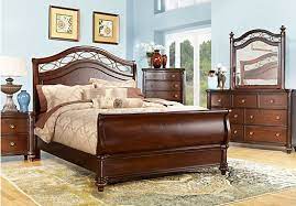 Laurel View Cherry 7 Pc Queen Sleigh Bedroom Bedroom Sets Queen Bedroom Sets Rooms To Go Furniture