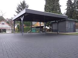 Carport Aus Lackiertem Holz Carport Holz Carport Doppelcarport