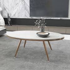 Other considerations if the look and feel of a nicely appointed oval coffee table is something you like, you'll also be pleasantly surprised by the other pieces of modern furniture and decor of the same style. Nordic Iron Marble Coffee Table Living Room Small Coffee Table Modern Simple Small Type Of Oval Shaped Coffee Table In Stock Shopee Singapore