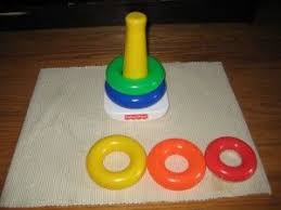 Cognitive Motor Activity Stacking Rings Our Montessori Home Infant Activities Cognitive Activities Development Activities