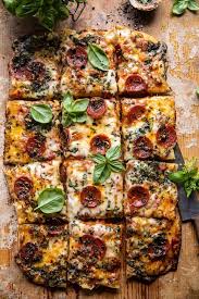 Easy Sheet Pan Tomato Herb Pizza Half Baked Harvest Recipe In 2020 Half Baked Harvest Recipes Harvest Recipes Half Baked Harvest