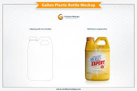 Gallon Plastic Bottle Mockup In 2020 Bottle Mockup Plastic Bottles Brand Advertising