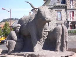 Sculpture De La Vache Salers Allanche Cantal Auvergne Salers Auvergne Sculpture