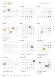 Consulta los diferentes dias festivos en las comunidades autónomas para el 2021. Calendario 2020 Laboral Barcelona Calendario 2019