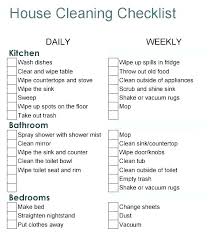 Bathroom Cleaning Schedule Chart Trublue