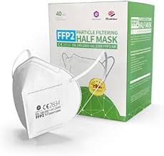 Ffp1 masken, ffp2 masken, ffp3 masken: 40 Ffp2 Maske Eu Ce Zertifizierte Masken Nach En149 2001 A1 2009 Atemschutzmaske Partikelfiltermaske Hohe Filtration Versand Aus Deutschland Amazon De Drogerie Korperpflege