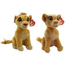 Set Of 2 Ty Beanie Baby 8 Simba Nala Lion King Disney Plush Animal Toy Mwmt 8421412648 Ebay In 2021 Animal Plush Toys Lion King Toys Baby Plush