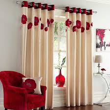 Eyelet Curtains Red Cream Stylish Curtains Home Curtains Curtains