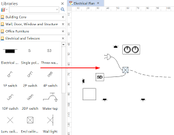 How To Create House Electrical Plan Easilydrag And Drop Symbols Electrical Plan Electricity Electrical Wiring Diagram