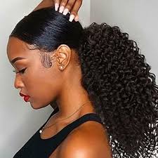 Shop clip in hair extensions, wefted hair bundles & wigs. Kinky Curly Ponytail For Women Brazilian 3b 3c Natural Black Clip In Ponytails Human Hair Extensions Remy Hair Natural Hair Color Naturalhair Curly Aliexpress
