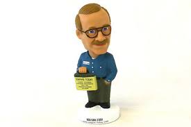 Man Bobble Head Figurine Advertiser Sales Man Empire Today Windows And Flooring Bobble Head Bobble Figurines