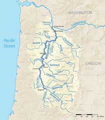 In its 1200 mile course to the ocean the river flows. Willamette River Wikipedia