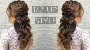 Selected strands are then twisted into circular rosettes. Live With Pam Gorgeous Half Up Half Down Bridal Hair Tutorial Youtube