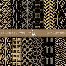 High Resolution Black And Gold Art Deco Background Black Gold Foil Art Deco Digital Paper Geometric Design Etsy Gold Foil Art Foil Art Art Deco