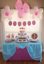 Birthday Table Decoration Ideas At Home Simple Party Ideas Party Printables Blog Birthday Parties Princess Party Decorations 2nd Birthday Parties