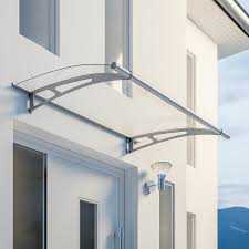 Porte d'entrée mirande chêne menuisée. Relaxdays Auvent Avant Toit Porte Transparent En Plastique Marquise Porte Dentree Hxlxp 23 5 X 105 X 75 Cm Gris Construction Materiel De Construction Libertywings Vn