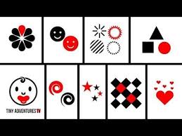 Baby Sensory Black White Red Animation 1 Infant Visual Stimulation Youtube Baby Sensory Baby Flash Cards Card Pattern