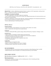 assistant marketing director resume