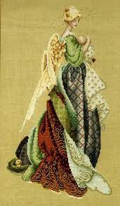 While living in the country she made very close amish friends and took inspiration from them for her cross stitch designs. Lavender Lace In The Arms Of An Angel Stoney Creek Online Store