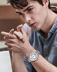 Amazon.com: JewelryWe Mens Dual Time Watch Military Leather Wristwatch Cool  Big Dial Quartz Watch : Clothing, Shoes & Jewelry