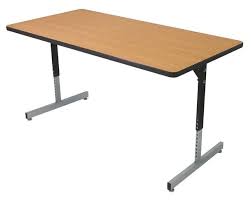 Allied T53072 Activity Tables With Adjustable Pedestals 30 X 72 Rectangular Pedestal Table Church Furniture Table