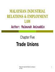 Industrial relations and trade unions in malaysia and singapore are the result of colonial of great britain and postcolonial regimes. Assignment Trade Union 1 0 Introduction Of Trade Union A Trade Union Is The Basic Organization Of The Workers By The Workers And For The Workers Course Hero