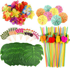 Check spelling or type a new query. Kuuqa 184 Pcs Tropical Hawaiian Party Decoration Amazon Ca Health Personal Care