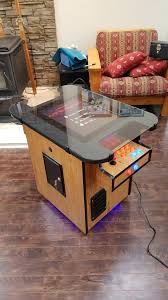 As awesome as the final piece is, bolton says his original vision was even more grand. Hand Made Oak Faced Pi Based Cocktail Cabinet Designed Based On Ms Pacman Style But 100 Custom Cnc Cut Retropie Forum