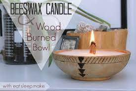 I added the one pound package of beeswax pellets and 1/2 cup coconut oil to my double broiler set up. Wood Wick Candles Beeswax Candles Beeswax Candles Diy Wood Wick Candles
