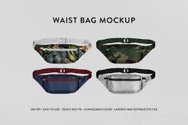 Waist Bag Mockup In 2020 Psd Mockup Template Waist Bag Mockup Template