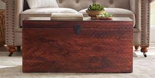 For family game night, have board games easily accessible inside of a large trunk. Best Trunk Coffee Tables 10 Stylish Coffee Tables With Storage