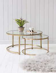 Coco Nesting Round Glass Coffee Tables Glass Coffee Table Decor Round Glass Coffee Table Round Coffee Table Decor
