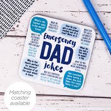 Whether you're a father looking to grow your repertoire or you're looking for jokes to beat dad at his own game, when it comes to dad jokes beano's got you covered. Emergency Dad Jokes Mug By Paper Plane Notonthehighstreet Com
