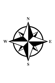 Basic Compass Rose Ii Compass Rose Rose Drawing Simple Compass