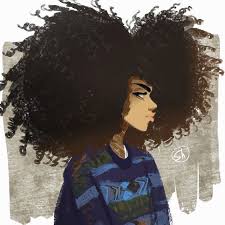 55 Amazing Black Hair Art Pictures And Paintings Afro Art Black Women Art Hair Art