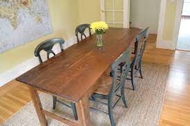Diy Dining Table Narrow Dining Tables Farm Dining Table Rustic Dining Room Table