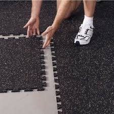 Pros And Cons Of Rubber Flooring Tiles Home Gym Flooring Home Gym Basement Diy Home Gym