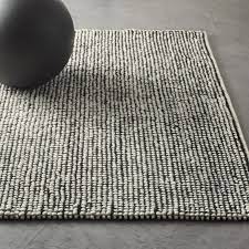 Black and white rug 9x12. Loomis Black And White Loop Rug Cb2