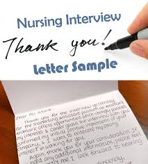 Nursing Interview Thank You Letter Sample How To Write Guide Interview Thank You Interview Thank You Letter Nursing Interview