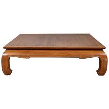 Vintage Indonesian Teak Coffee Table With Natural Bleached Patina And Chow Legs Fabric Coffee Table Teak Coffee Table Wood Cocktail Table