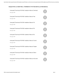 Note on thermostat wiring for communicating hvac systems. Honeywell Digital Thermostat Wiring Diagram