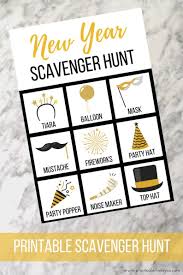 New Years Eve Party Scavenger Hunt Printable Etsy New Year S Eve Activities New Years Eve Games Kids New Years Eve