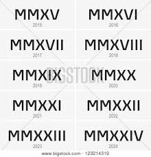 Years From 2015 To 2024 Written In Roman Numerals Stock Vector Roman Numbers Tattoo Roman Numerals Years In Roman Numerals