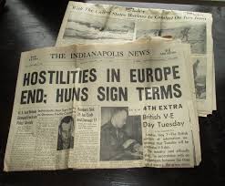 Indianapolis News May 7 1945 Wwii Europe Hostilities End Marines In Combat Europe Historical Newspaper