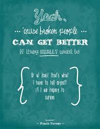 Recovery Frank Turner Lyrics Poster Design Typography Quote Words Frank Turner Lyrics Lyric Poster