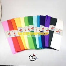 Disini kami berbagi tutorial membuat pretty crepe paper flowers. Kertas Krep Lembaran Paper Crepe Dekorasi Pesta Cap Biola Shopee Indonesia