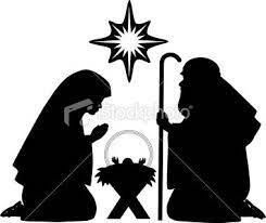 Nativity Silhouettes Royalty Free Stock Vector Art Illustration Nativity Silhouette Nativity Scene Silhouette Silhouette Christmas