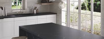 Wirebrushed oak sz panels overset with adjacent white inset cabinetry designed by and some lighting picks: Black And White Kitchens Cosentino